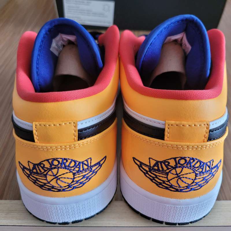 Jual Air Jordan Low Royal Yellow White Deep Royal Blue || Track