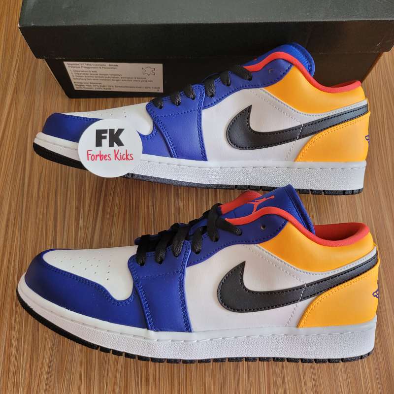 Deep Royal Yellow Jordan Low Blue Yellow AIR JORDAN LOW 'WHITE