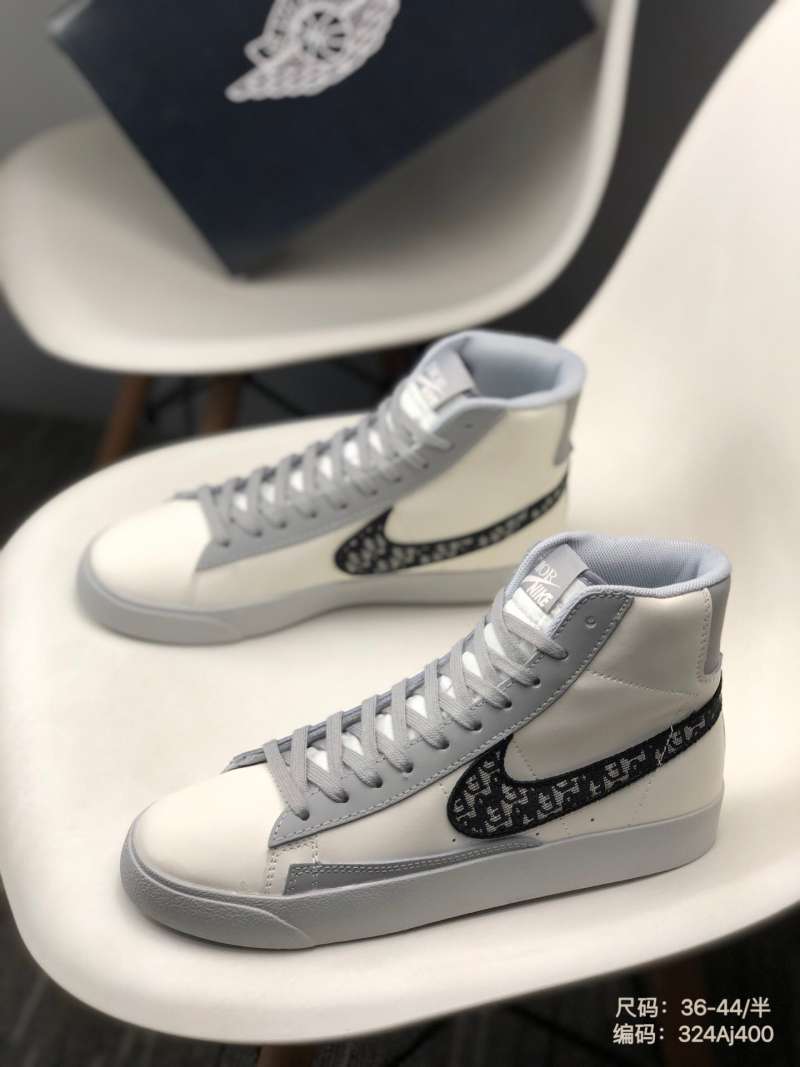 Jual 36-44 Nike Blazer Mid x Dior trailblazer's co branded board shoe 324aj  with contrast leather panels - 38 di Seller Cai Wu Official Store -  Indonesia | Blibli