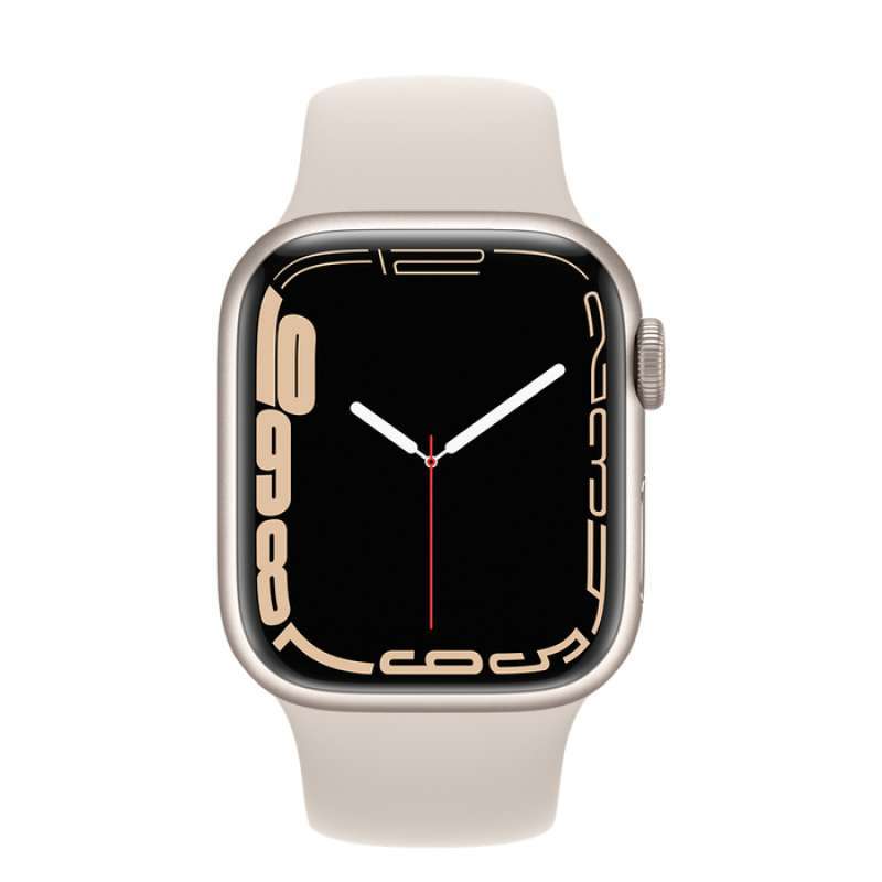 Promo Apple Watch Series 7 GPS, 45mm - Regular - Starlight Aluminium Case  With Starlight Sport Band di Seller Blibli.com - Kota Jakarta Barat, DKI  Jakarta | Blibli