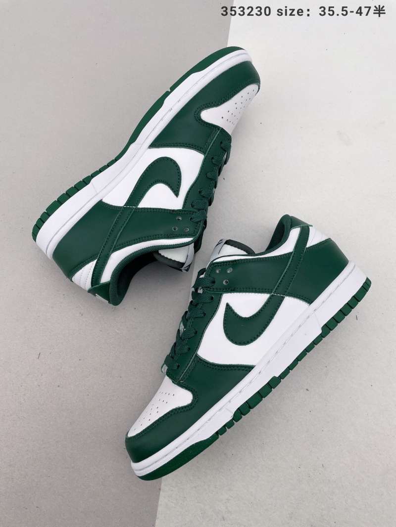 green white low dunks