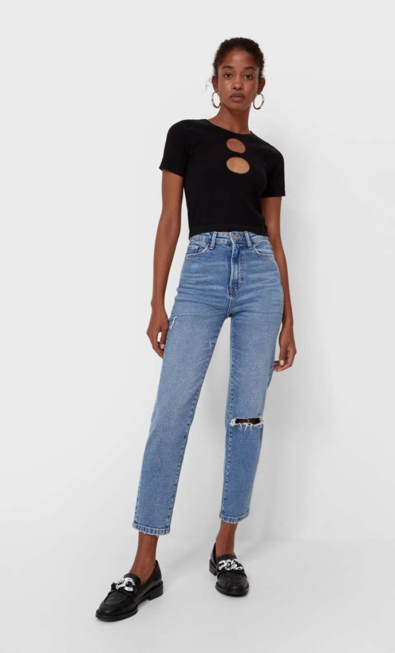 100% - Slim fit mom jeans 