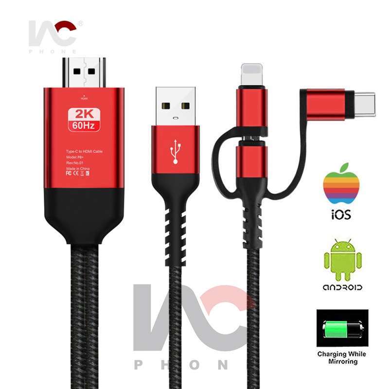 Promo FREE ONGKIR 3 in 1 Phone to HDMI 