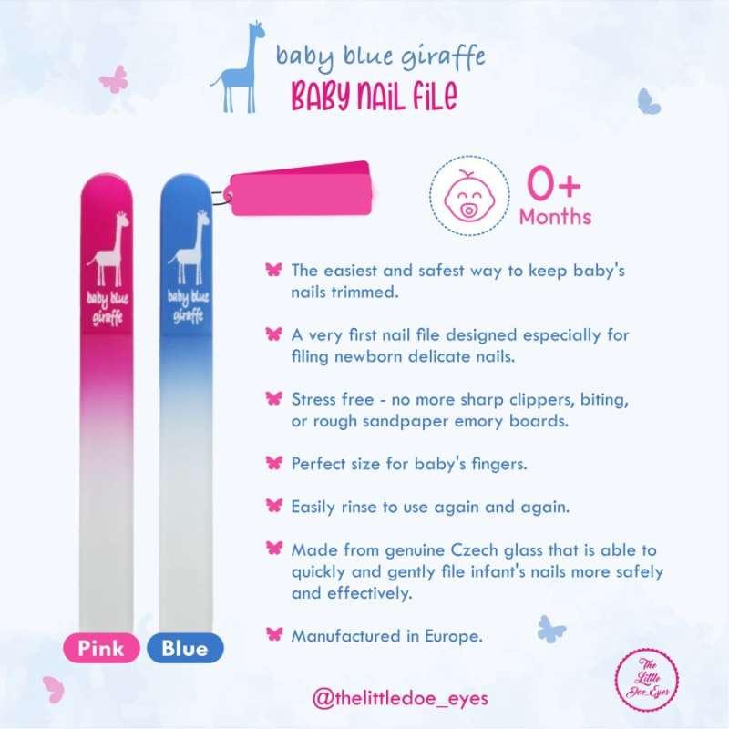 Baby blue giraffe online nail file