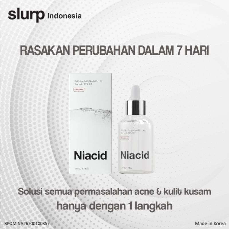 Niacid slurp ５０ｍｌ×３　３個セット　全て期限内　未開封品 Slurp Niacid, 1.7 fl oz/50 mL Ingredients and Reviews