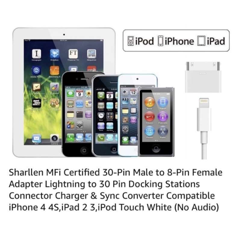 Pin Adapter Converter 8 Pin iPad iPhone 