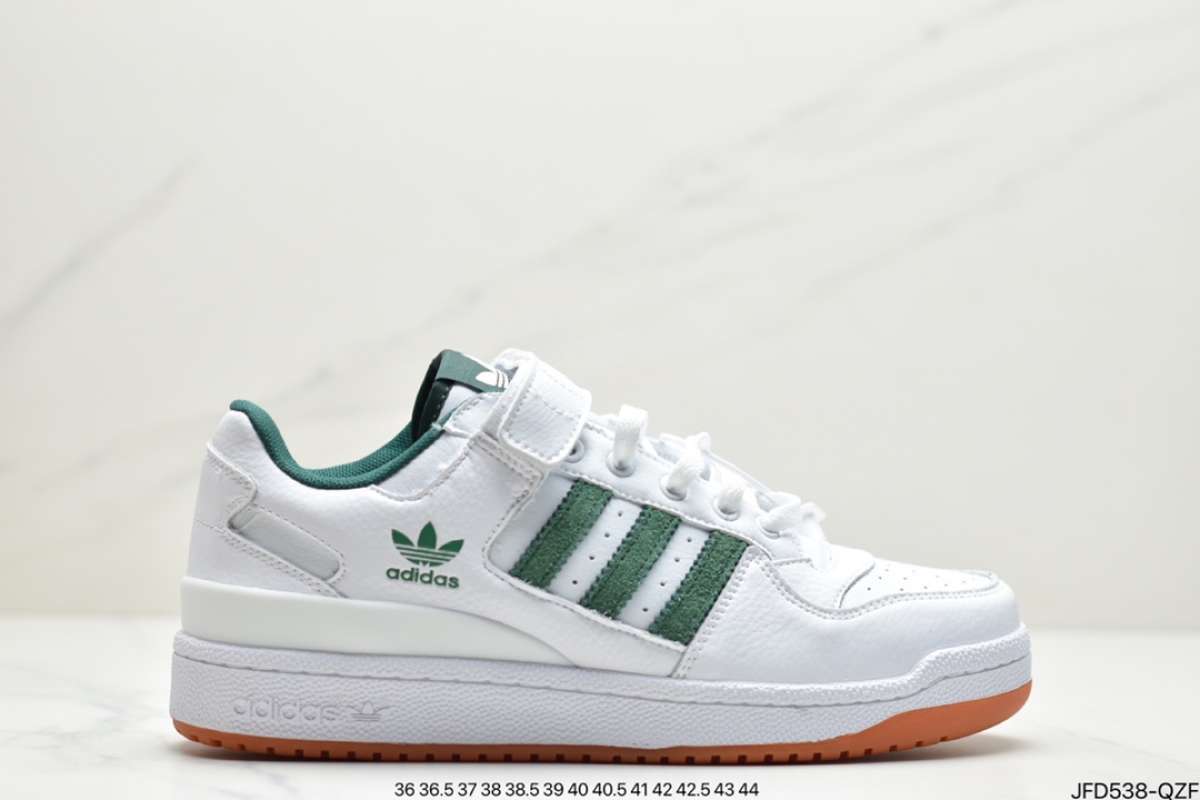 adidas Forum 84 Low, off white / collegiate green / glow pink | Beyond