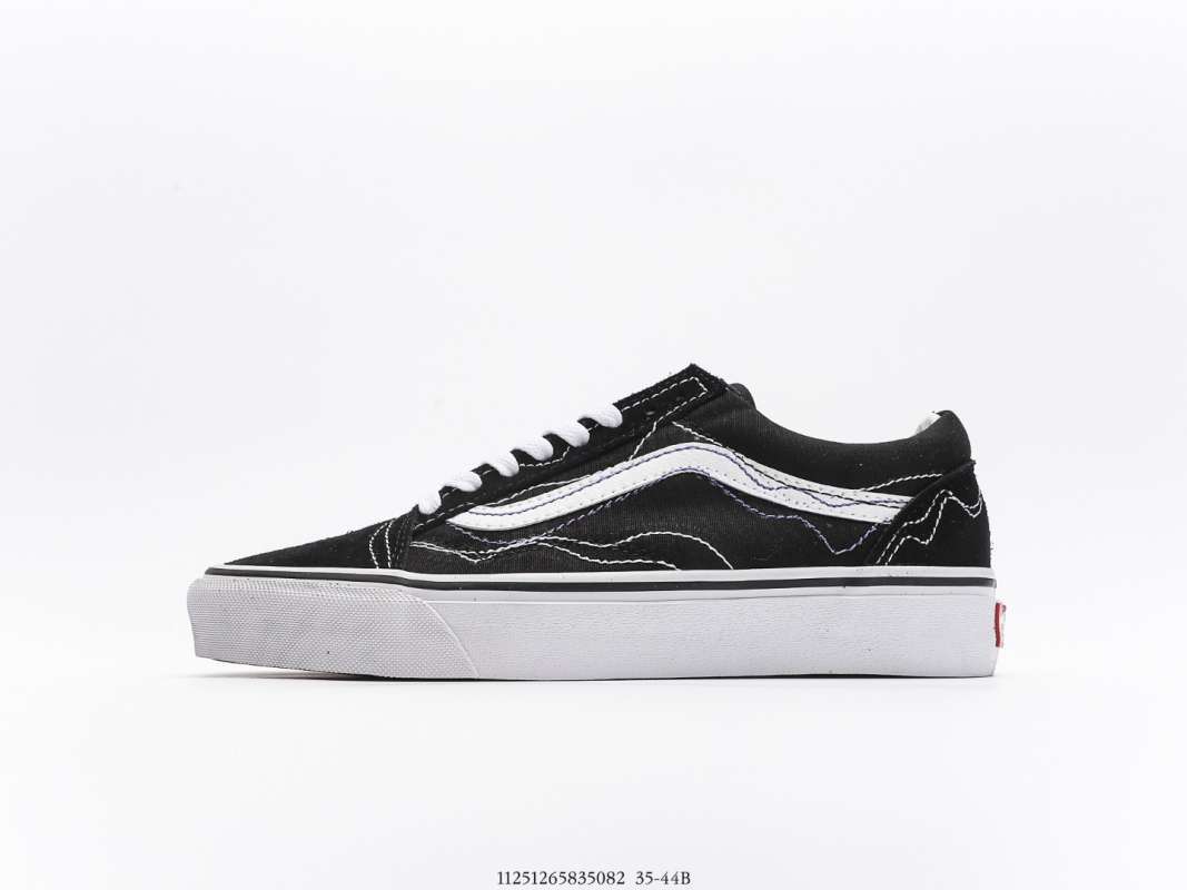 black vans with design
