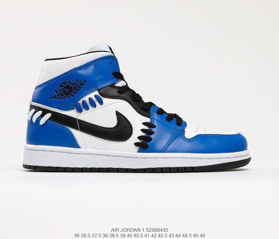 Plisado vino Niños Jual Original NIKE AIR JORDAN 1 Mid se game Royal white blue deconstructs  Song Xi's middle upper binding small lightning shoe with classic blue white  b di Seller Lan Zhongqiong Shop - | Blibli