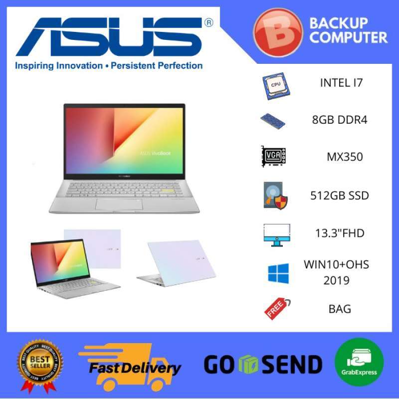 Jual Asus S333jq Eg751t I7 1065g7 8gb 512ssd+32opt Mx350 2gb W10+