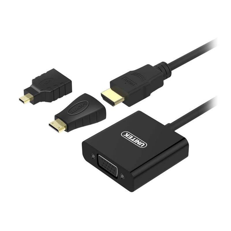 Unitek HDMI to VGA Converter Micro Mini HDMI Adapter