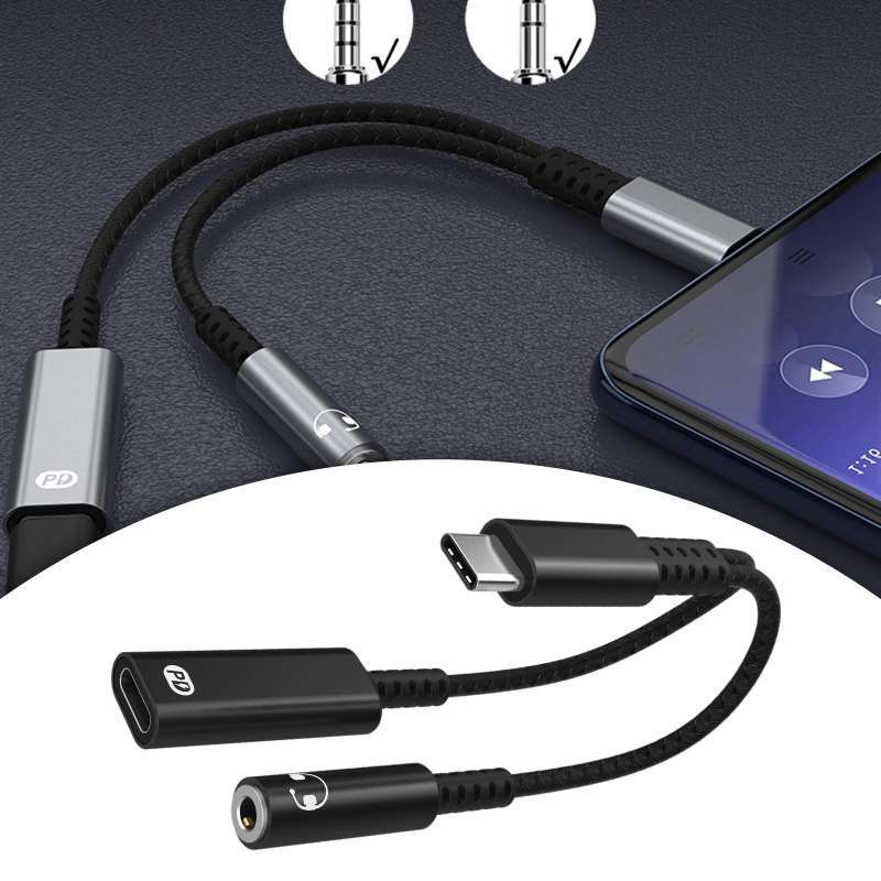 Promo USB Type C Headset Adapter USB C 
