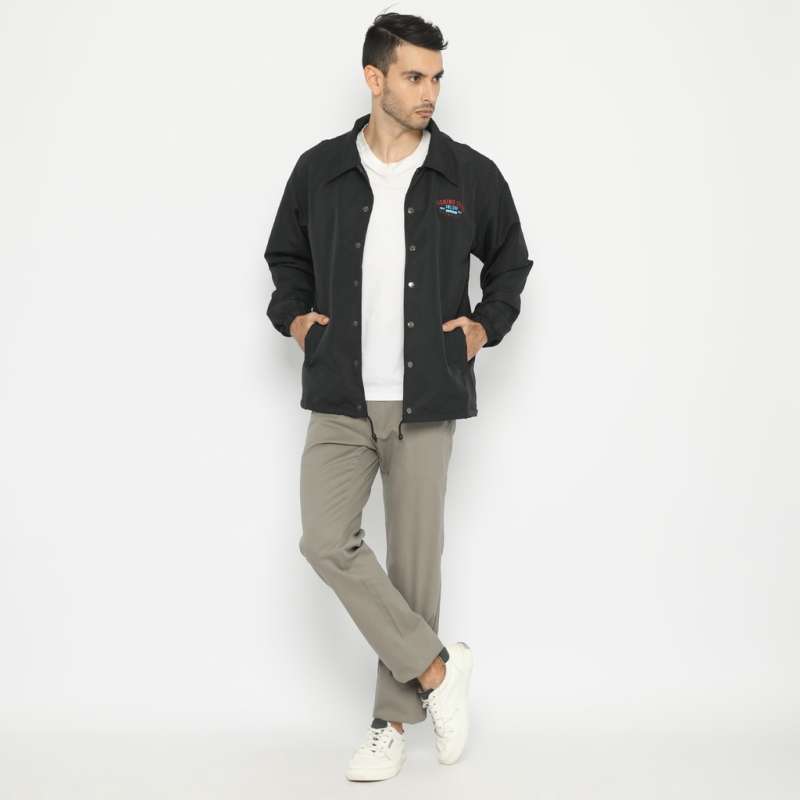 Jual Fichino Coach Jacket Zook Black 