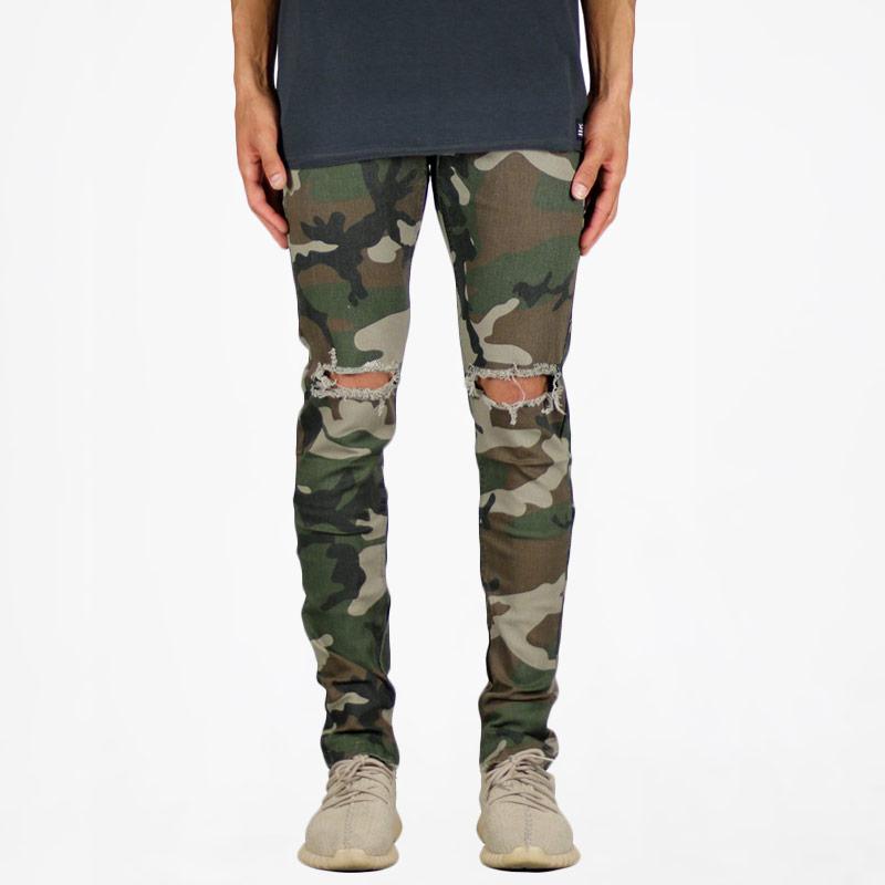 Promo Hyper Denim Nate Zipper Celana Jeans Pria Camo Diskon
