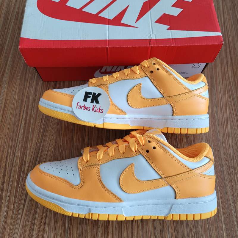 orange & white dunks