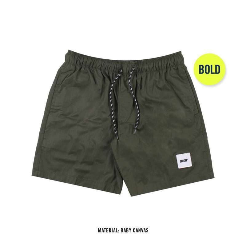 HOOLIGANS Boardshort Academica Bold Olive