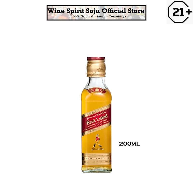 Jual Johnnie Walker Red Label Mini 200ml di Seller ...