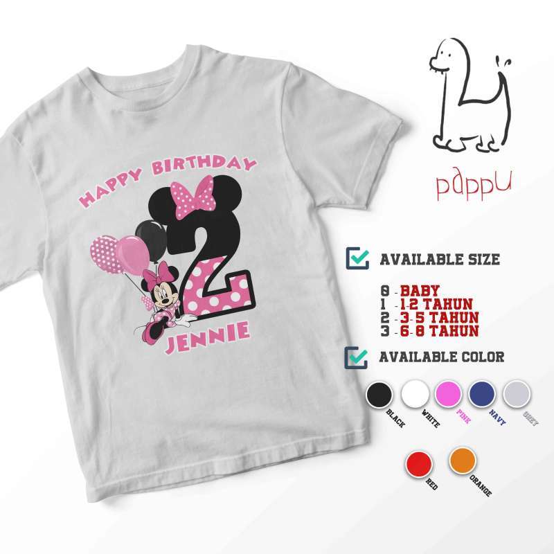 Jual Pappu C/521 Kaos Anak Minnie Mouse 