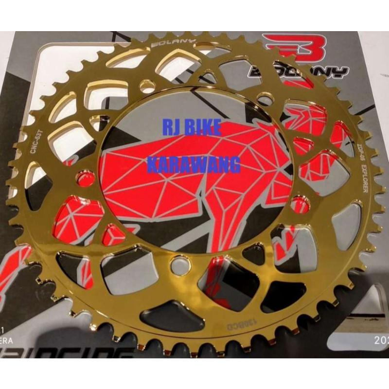 Jual Chainring Bolany ZDP05 Explore 53T Gold di Seller RJ BIKE