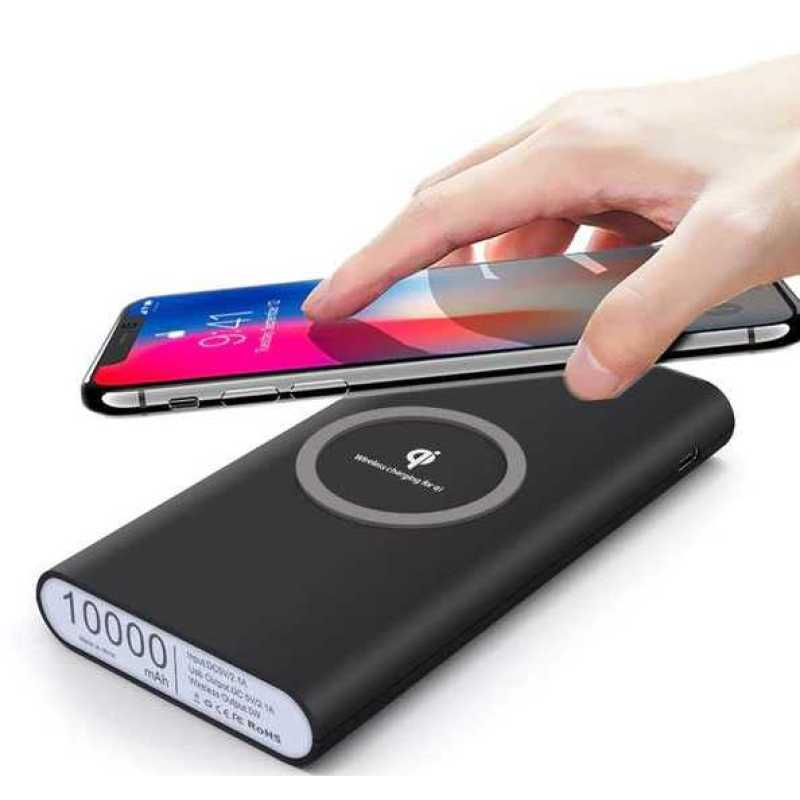 Power Bank Qi Wireless Charging Pad Port 10000mAh 042