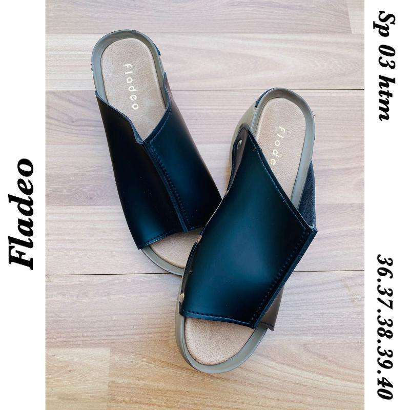 Promo Sandal Wedges Fladeo wanita warna cream dan hitam Hitam 37 Diskon 8%  di Seller Store Unie - Mojorejo, Kab. Sragen | Blibli