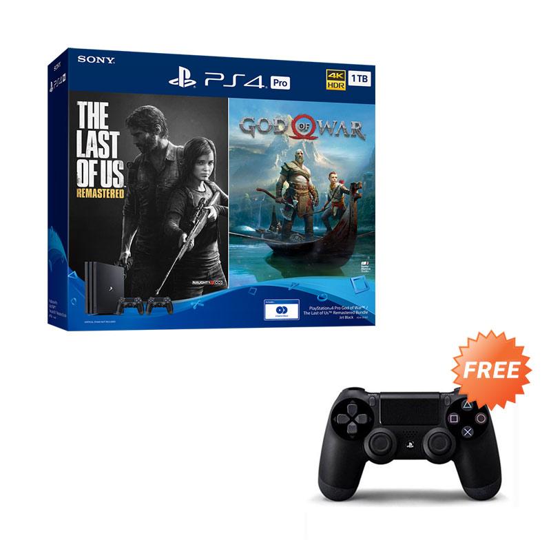 Jual Ps Enterprise Sony Playstation Ps4 Pro God Of War The Last Of Us Remastered Game Console 1tb Free 1 X Ds4 Jet Black Cash Back 500 Ribu Murah Agustus 2020 Blibli Com
