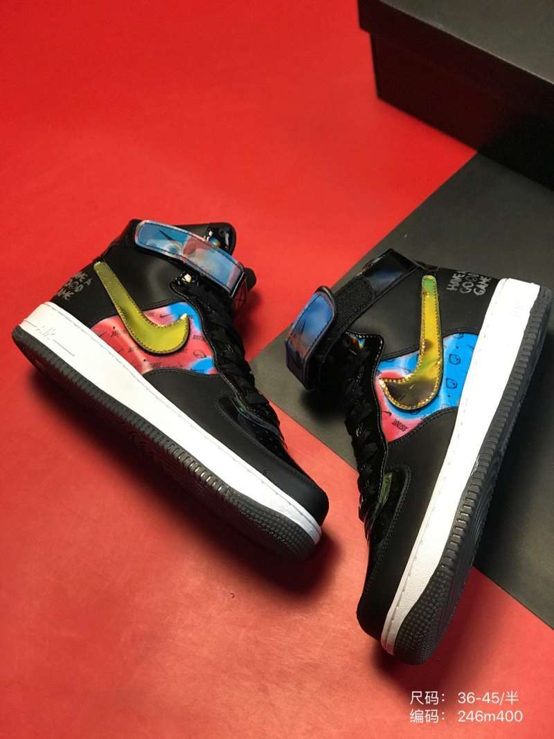 air force 1 mid multicolor