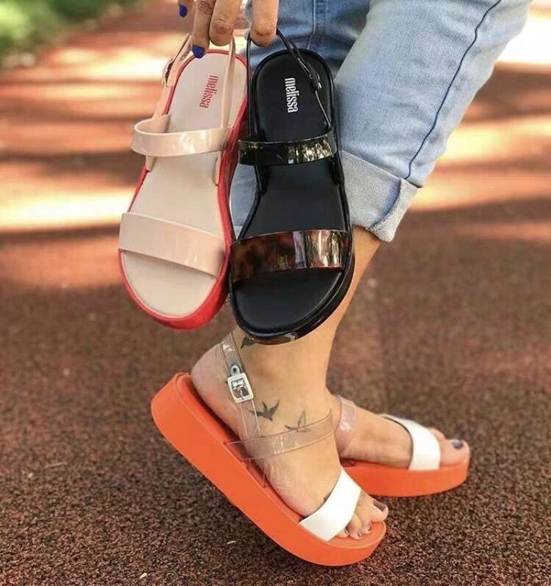 Jual sandal Melissa cewek platform sandal jelly Melissa cewek