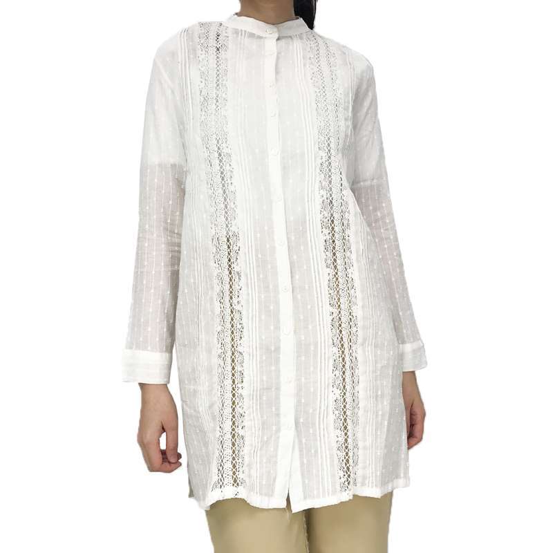 Lace White Shirt Women 