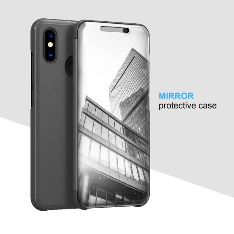 Xiaomi Redmi Note Pro Flip Clear View Standing Mirror Cover Case
