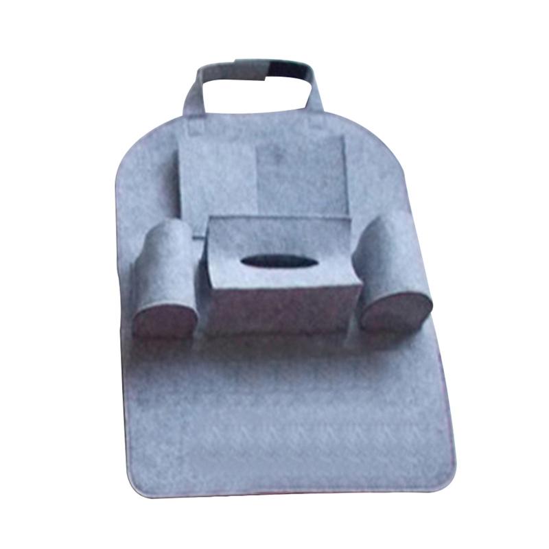 Bluelans Car Seat Back Felt Tissue Box Bottle Holder Multi Pocket Storage Bag Organizer