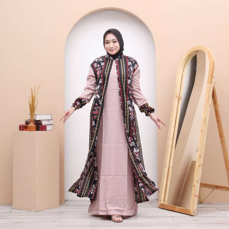 Jual SNOEBEL BATIQUE KMP SONGKET MAXY DRESS MUSLIM WANITA GAMIS