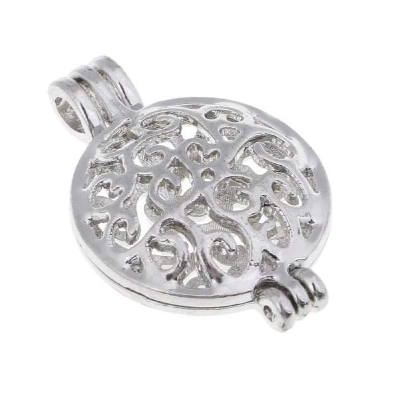 Promo 5xPearl Beads Cage Charms Locket 