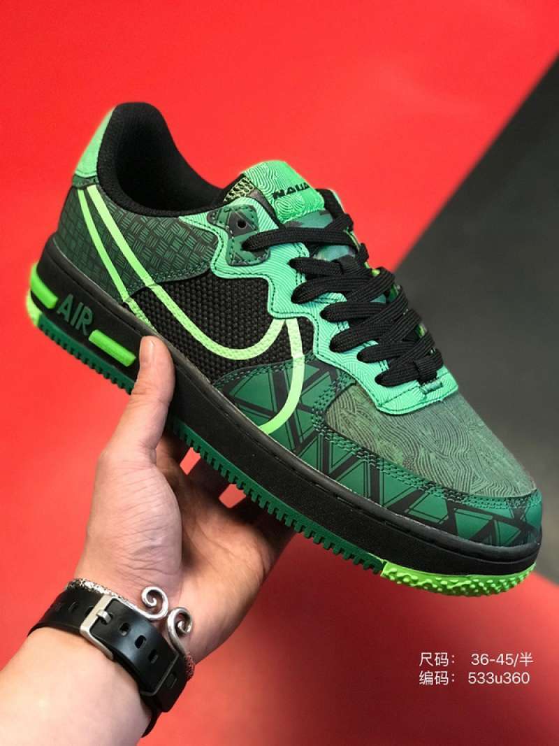 nike air force 1 react qs green