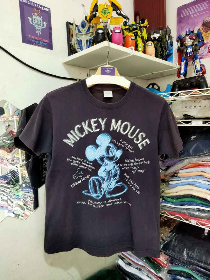 Jual Kaos Ignio x Disney Biru Dongker Big Mickey Mouse Center di Seller  Mosterswrong Thrifting - Kota Jakarta Selatan, DKI Jakarta | Blibli