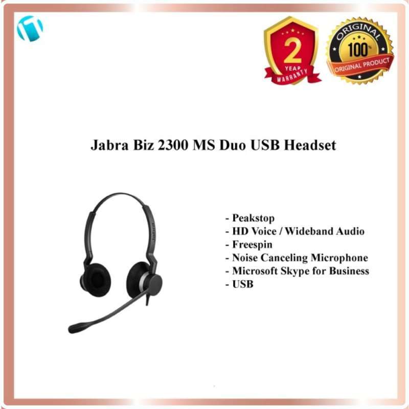 Jual Jabra Biz 2300 Ms \u0026 Uc Duo Usb-A 