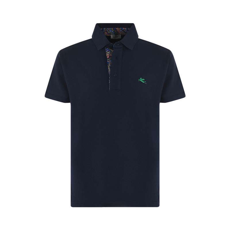 Piquet Polo Shirt With Embroidered Pegaso