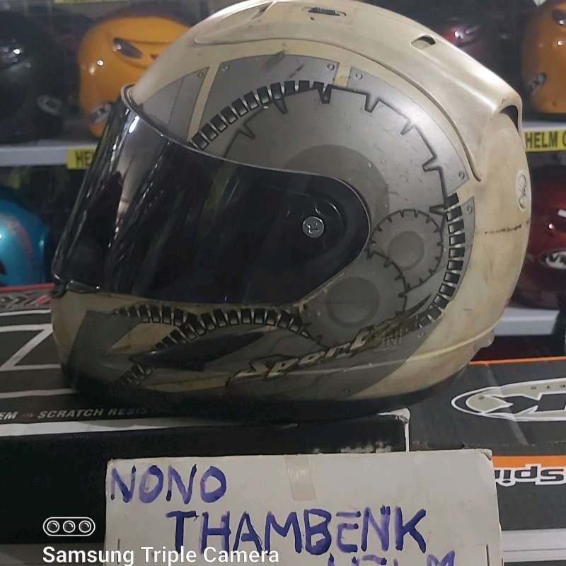 Repaint helm yamaha full hot sale face