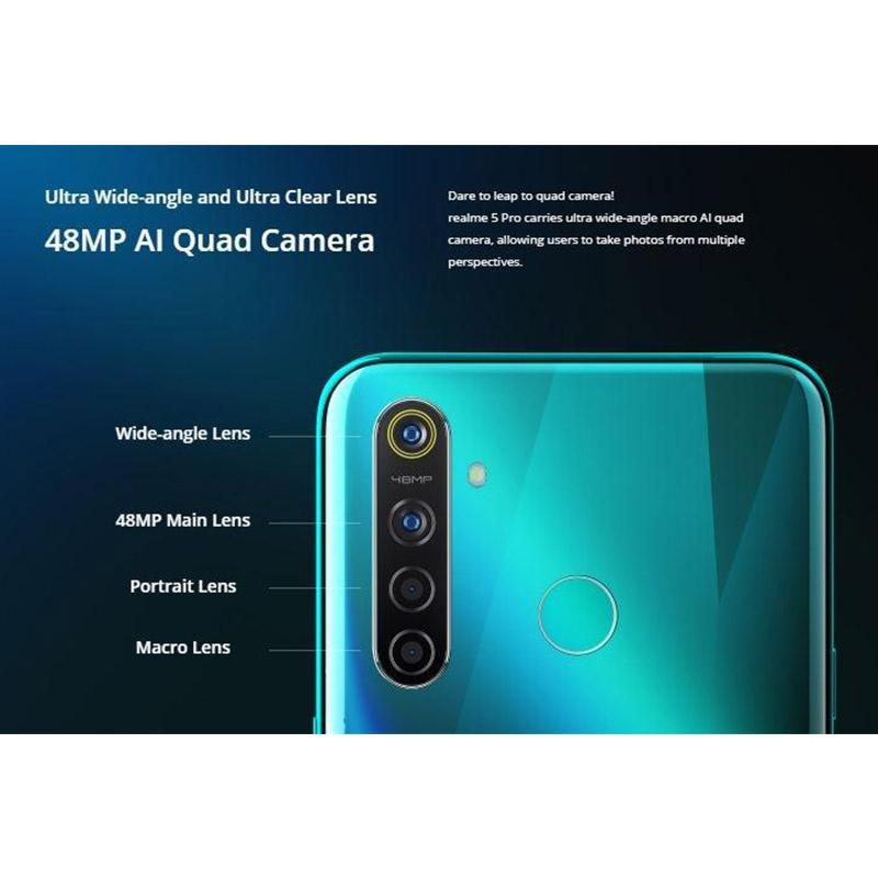 Jual Realme 5 Pro Smartphone 128 Gb 4 Gb Free Headset Bluetooth