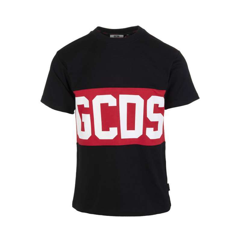 Promo GCDS Band Logo T-Shirt Black Red 