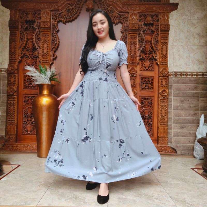 Dress endek modern sale