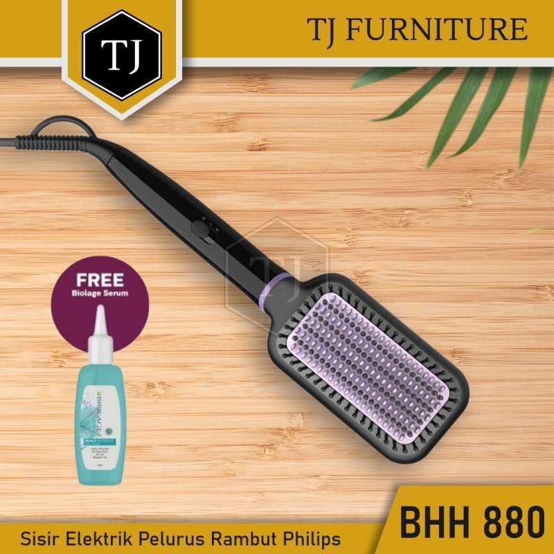 Pelurus Rambut Philips Heating Straightening Brush Philips