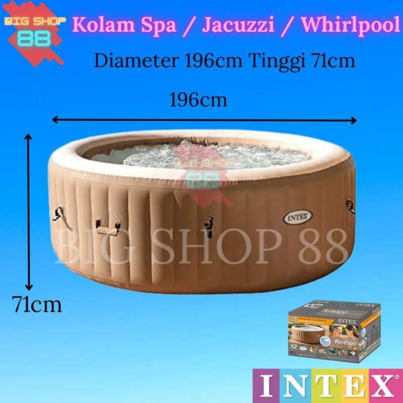 Intex 28426 Kolam Spa Bathub Bathup Purespa Bubble Massage