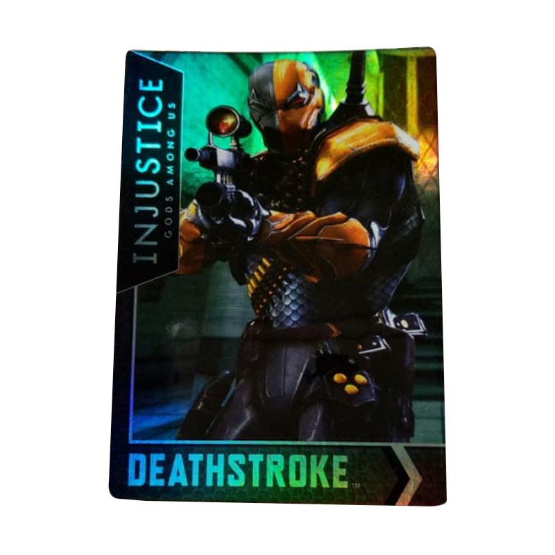 Jual Injustice Gods Among Us 19 100 Silver Card Deathstroke Foil Murah September 2020 Blibli Com