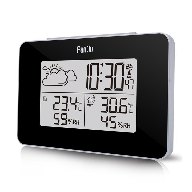 Jual Fanju Fj3364 Digital Alarm Clock Weather Station Wireless Sensor Hygrometer Thermometer Multi Function Led Desktop Table Clock Online September 2020 Blibli Com