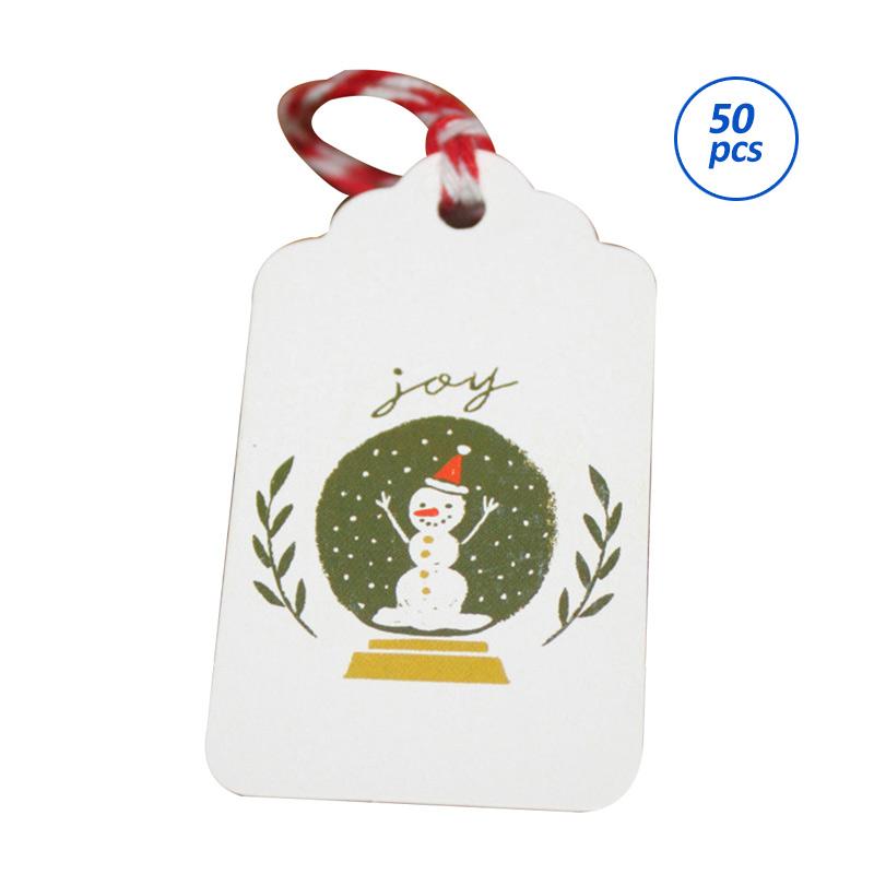 Jual Bluelans Paper Diy Craft Gift Label Pendant Decor Merry