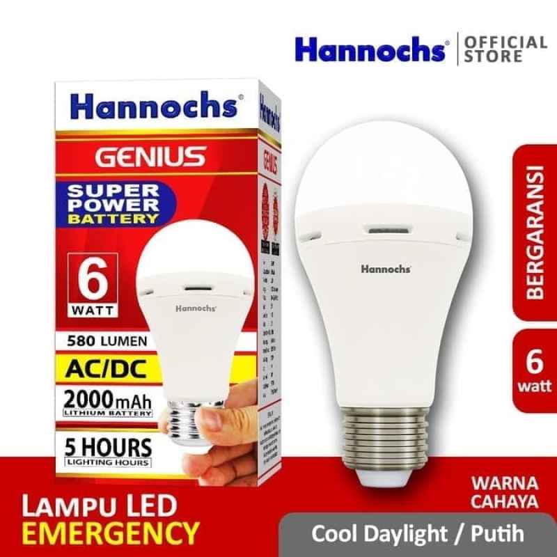 Jual Lampu Led Emergency Hannochs 6w Genius Online Agustus 2020 Blibli Com