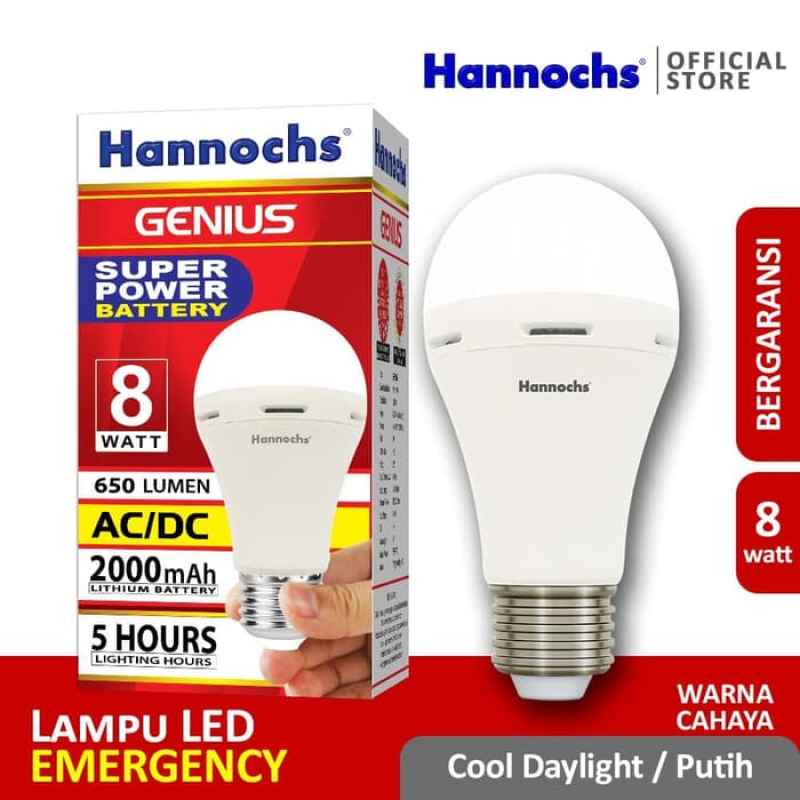 Jual Lampu Led Emergency Hannochs 8w Genius Online Agustus 2020 Blibli Com