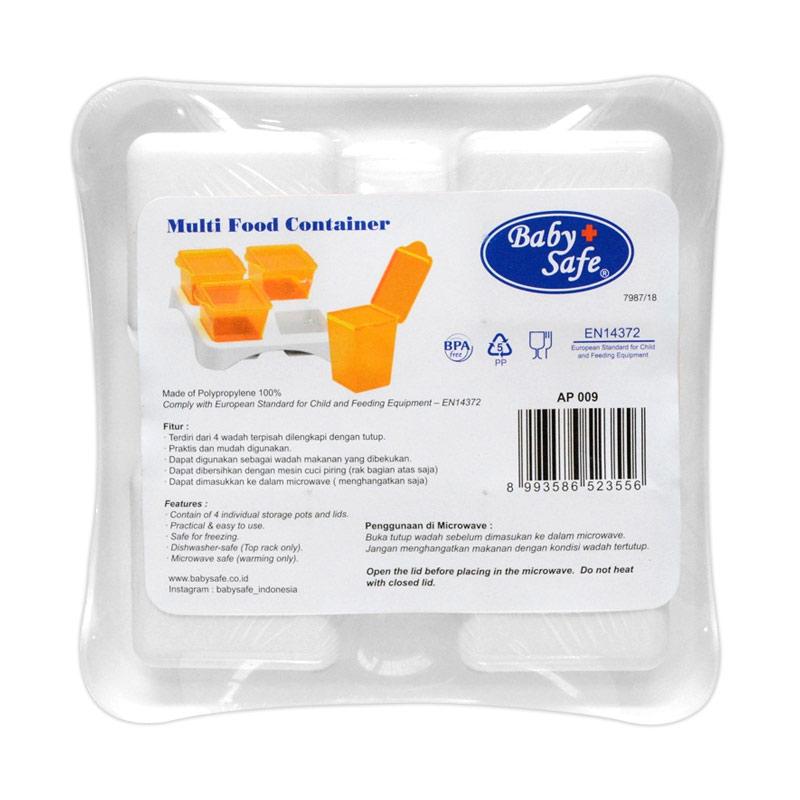 Jual Baby Safe Multi Food Container Ap009 Wadah Makanan Mpasi Bayi Orange Online Oktober 2020 Blibli Com