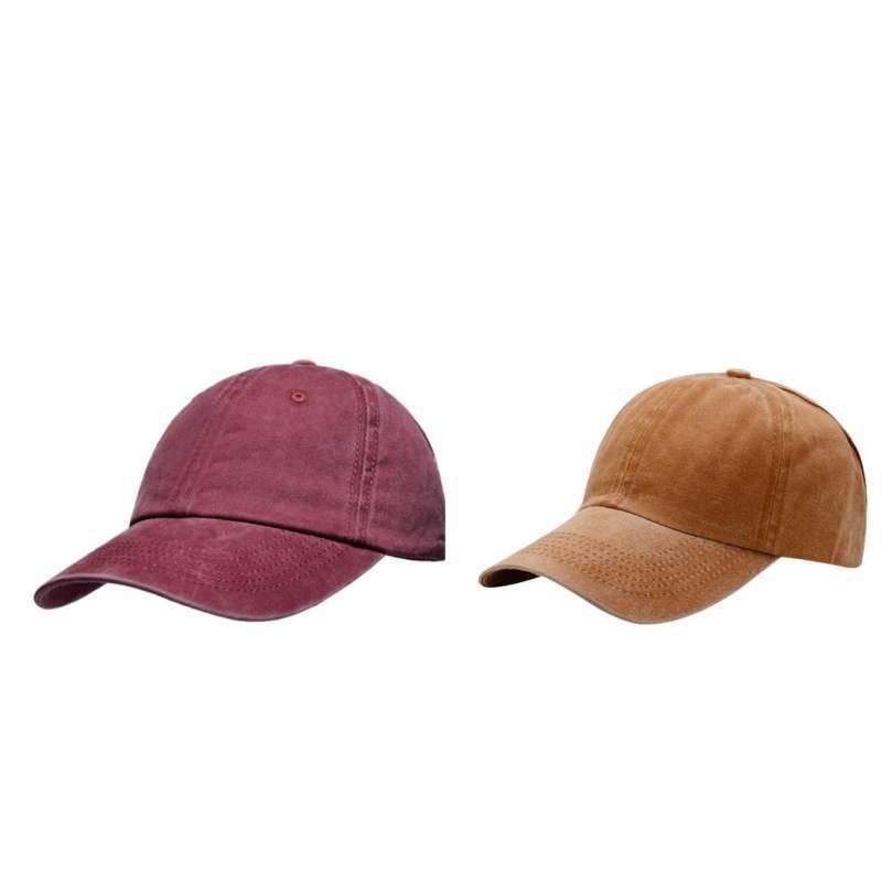 Promo 2x Women Backless Ponytail Hat 